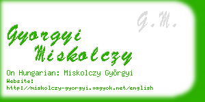 gyorgyi miskolczy business card